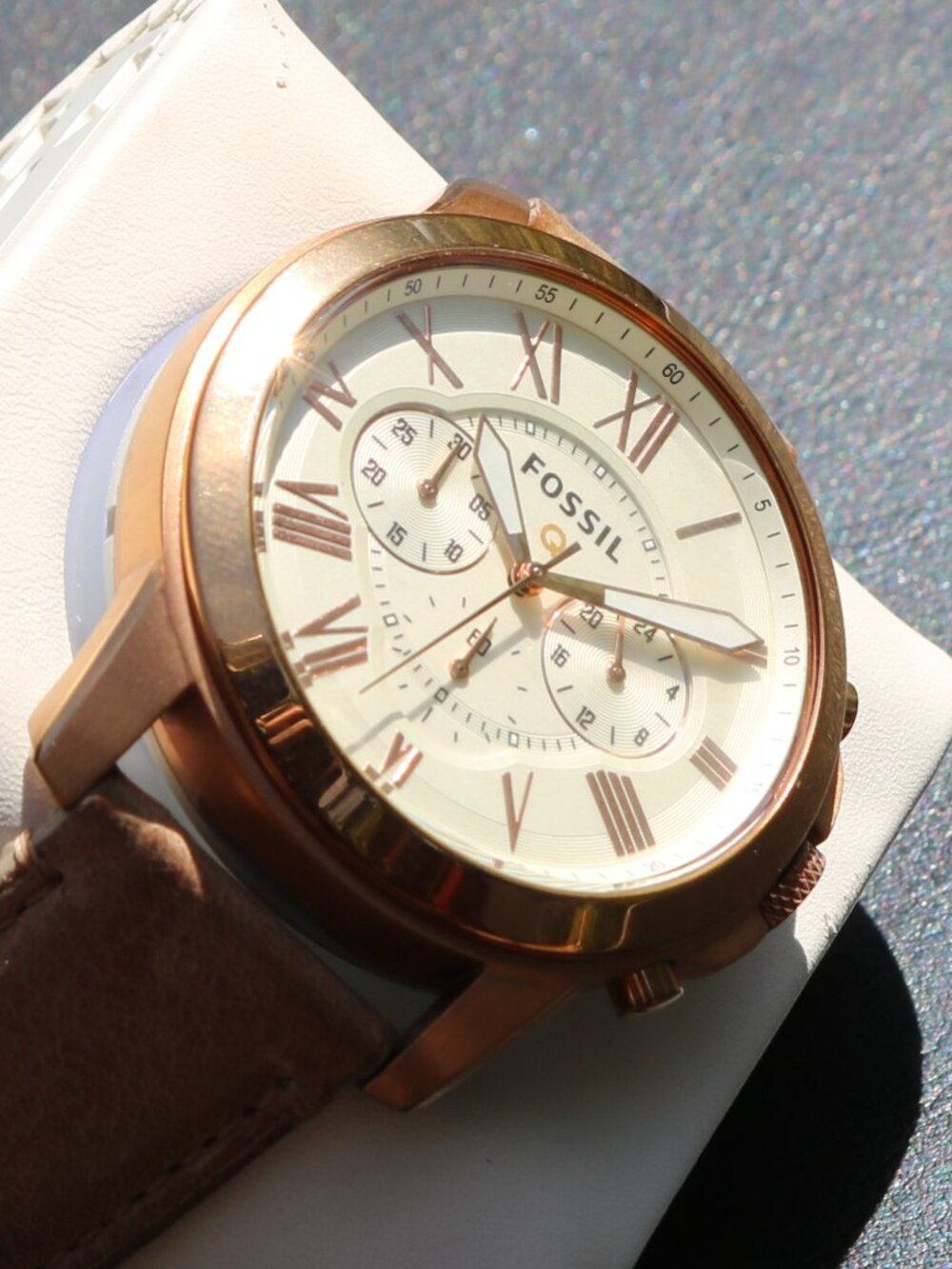 Fossil Q Grant Rose Gold Hybrid Smartwatch